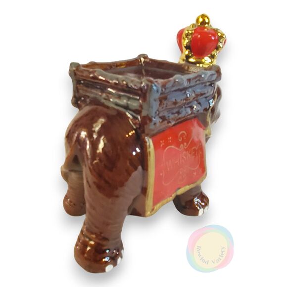 Vintage West Pac Japan Elephant Whiskey Decanter Set 4 Shot Glasses Mid Century - Picture 7 of 16